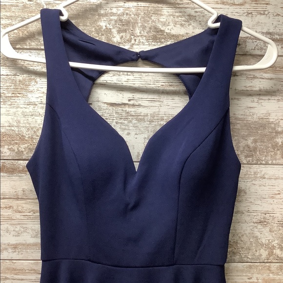 B Darlin - A-Line - Sleeveless Dress - Navy Blue - Juniors Size 3/4 - Picture 2 of 7